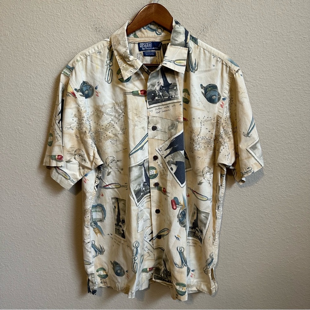 Vintage Polo Ralph Lauren Ernest Hemingway Camp Shirt